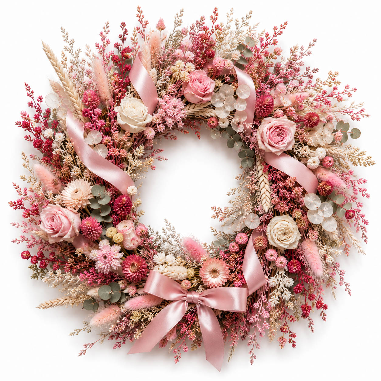 Blush Petals Wreath