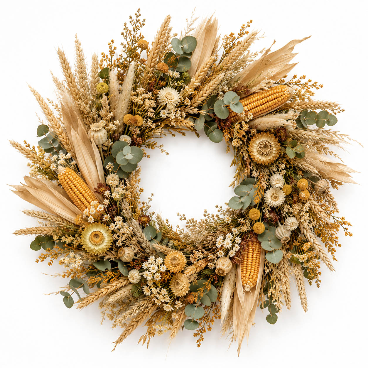 Golden Harvest Wreath